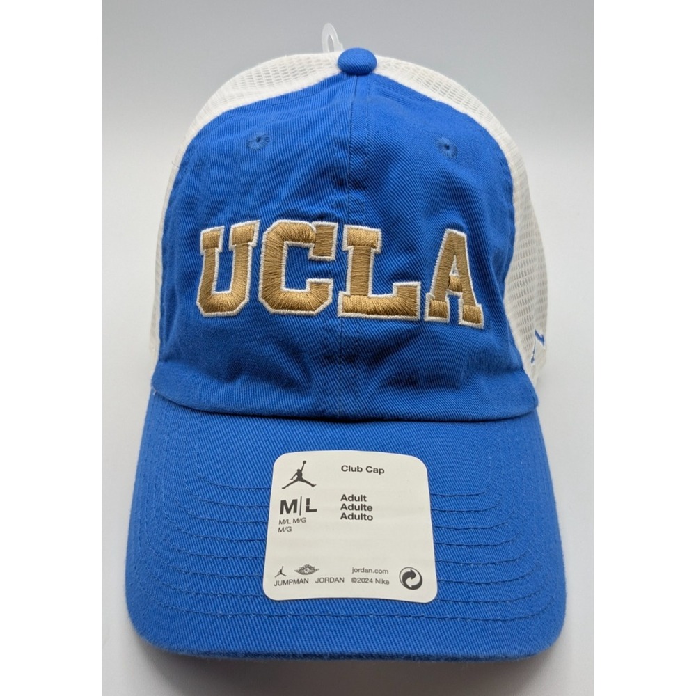 UCLA Bruins Hat Cap Large Nike Jordan Trucker Mesh Jumpman New Basketball Mens